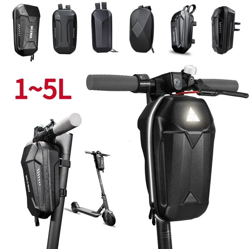 

5L EVA Hard Shell Electric Scooter Front Bag Waterproof Bike Bicycle Hanging Bag for Xiaomi M365 Electric Scooter Accessories