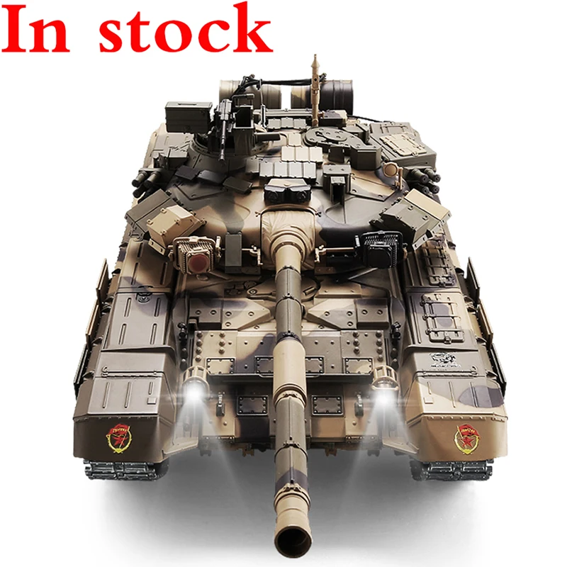 Remote Control T90 Tank Chariot Metal Tracked Main Battle Electric Launchable Military Model High-tech Off-road Chariot Toy