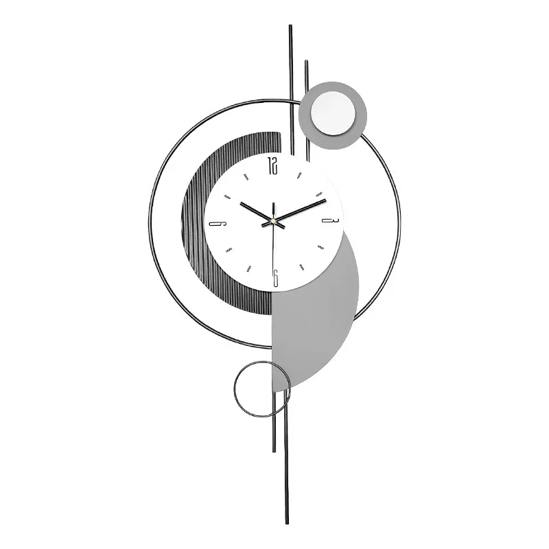 

Modern simple quartz clock, living room home wall clock, fashionable atmosphere, silent clock wall decoration