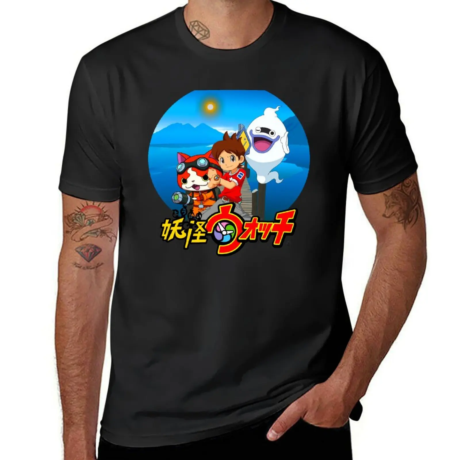 yokai-watch T-Shirt quick-drying blanks for a boy Short sleeve tee t shirts for men graphic