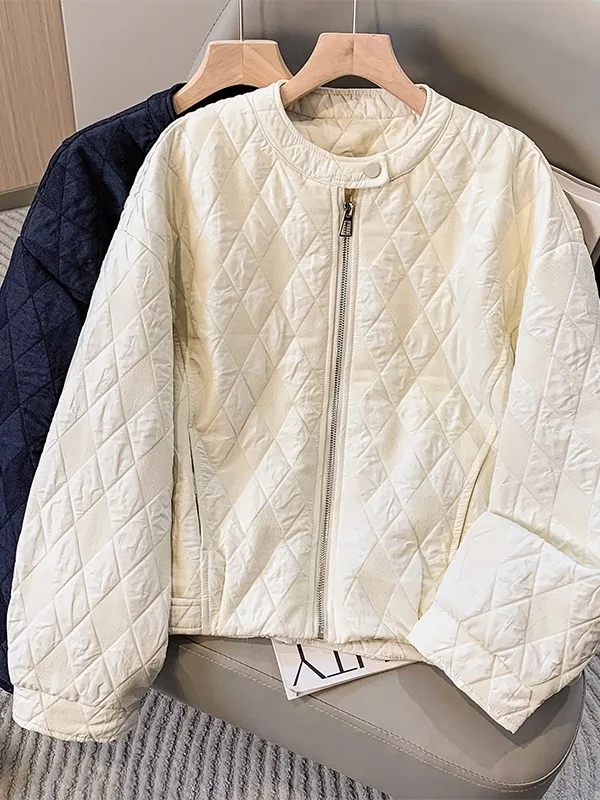 

Fashionable Lightweight Cotton Jacket Women's Winter Coat Warm Filling Casual Short Outerwear Trendy Dream Qing Sanshi Brand
