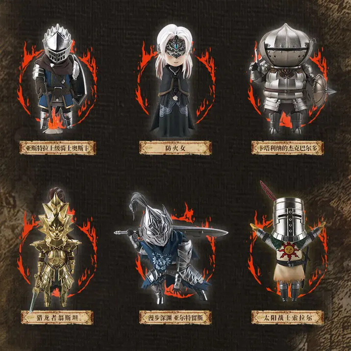 กล่องสุ่ม New Dark Souls ซีรีส์แรก รุ่น Egg Box Souls III 1st Bullet Peripheral งานแฮนด์เมด Fire Keeper Solaire ฟิกเกอร์ตั้งโต๊ะ