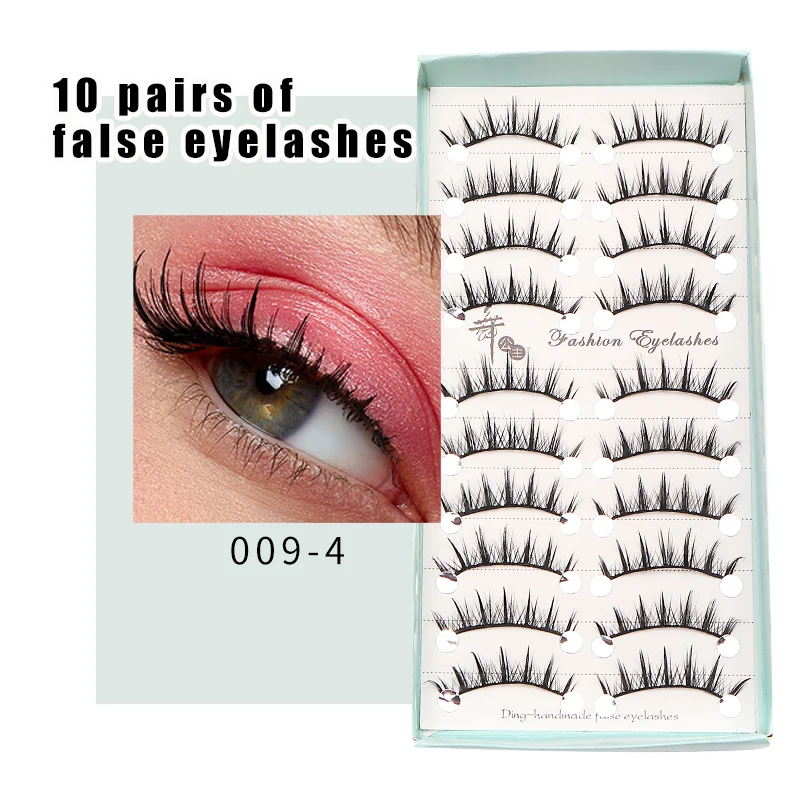10 Paar neue Manga Cosmetics Wimpern Wimpern Koreanisches Make-up Beste falsche Wimpern 3D-Nerzwimpern Cosplay Soft Blush – Detail 6