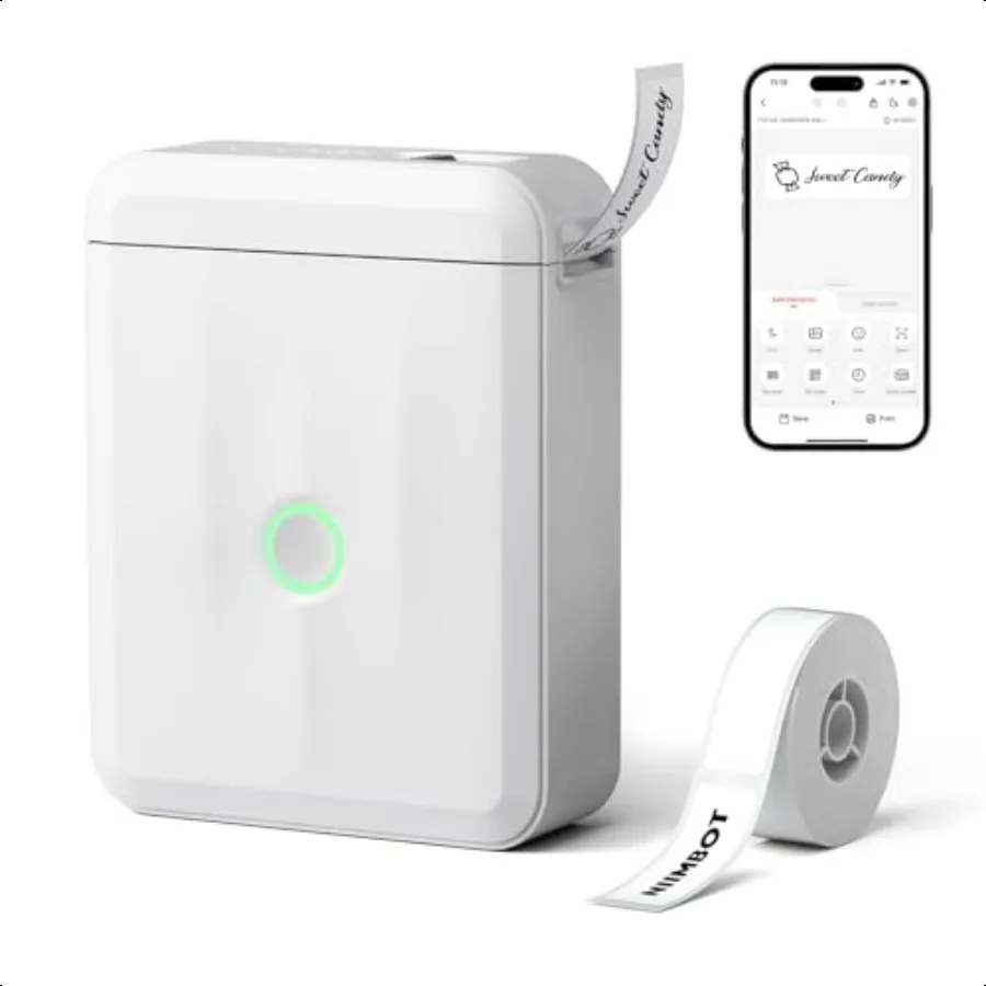 D110 versión mejorada Mini fabricante de etiquetas hine con cinta portátil Bluetooth impresora térmica etiquetadora de pegatinas con múltiples plantillas