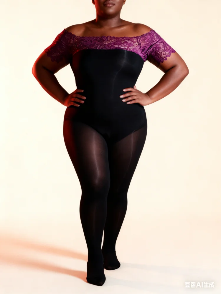 Wmstar Overall für Damen, sexy Spitze, Patchwork, eine Schulter, einteilig, eng, seidig und durchsichtig, Ganzkörper-Einteiler-Outfits, Neu