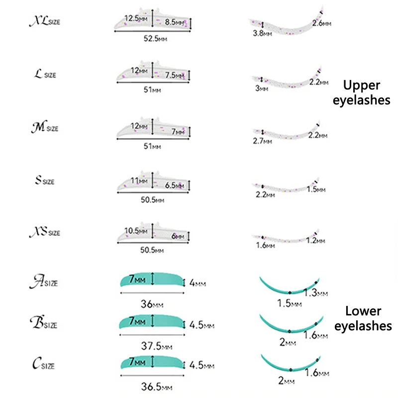 8 paar Horn Form Wimpern Dauerwelle Curler Lift Pads Wimpern Dauerwelle Pads Stangen Für Lash Lift Silikon Für Wimpern Make-Up schönheit Werkzeug