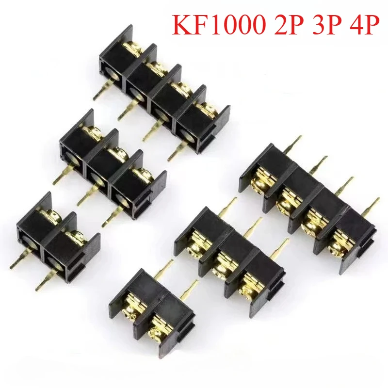 10PCS KF/MF/DG1000 splicable socket 10MM connector gold-plated terminal block 2/3/4