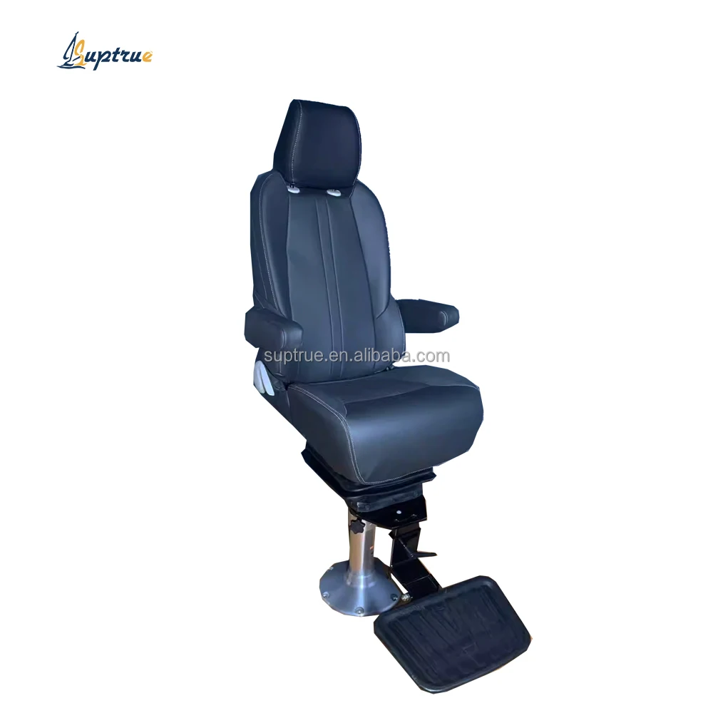 

Sutprue Marine Boat Captain Seat Customized Color Yacht Driving Chair pilot Chair Luxury Flip Captain Boat Seat