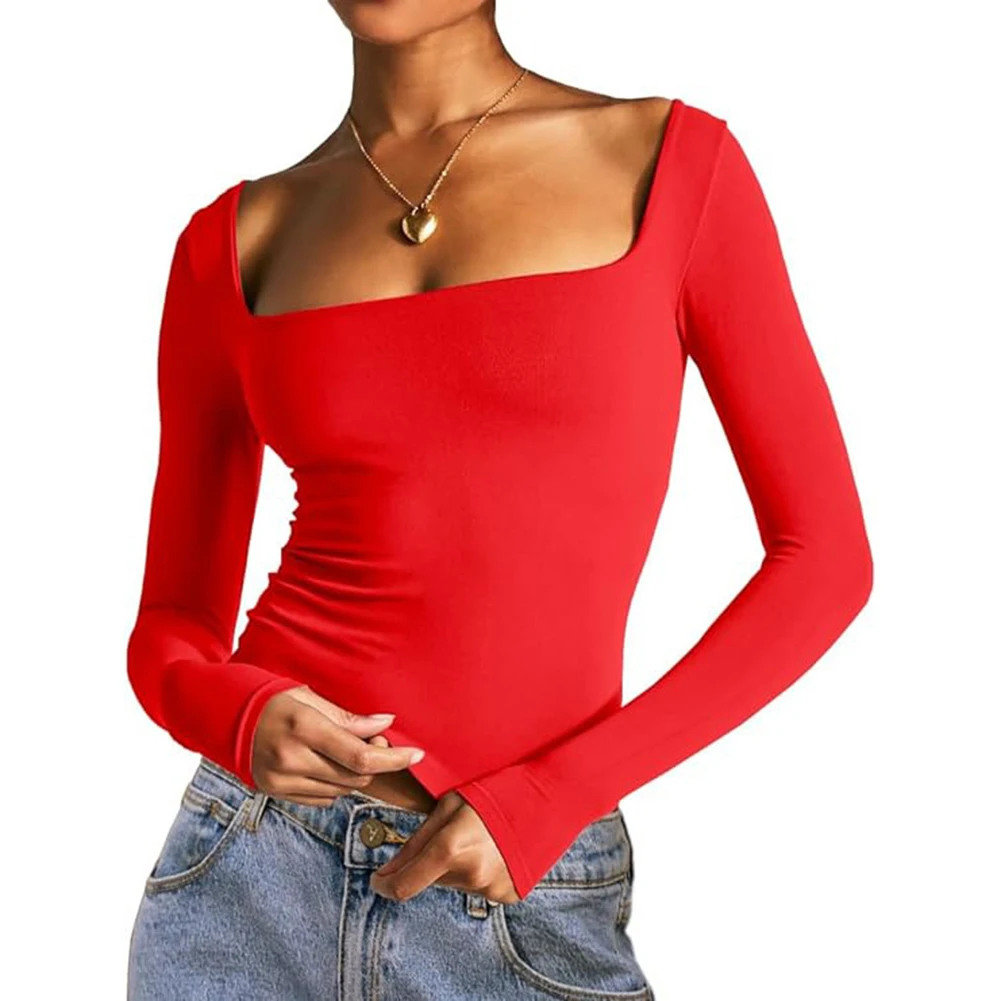 Casual Streetwear Elegant Long Sleeve Casual Outings Brand New Condition Collarless Neckline For Women For Casual Outings