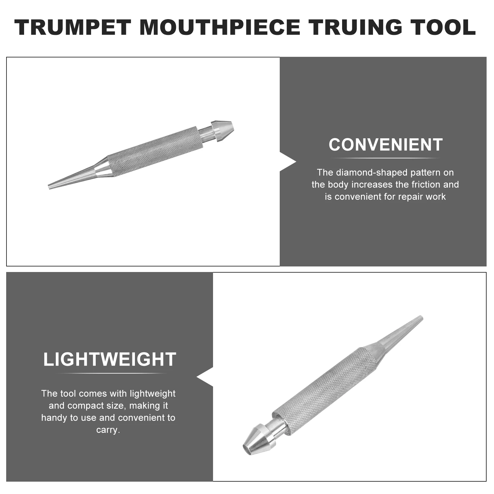 

Mouth Repairer Trumpet Accessories Tools for Brass Instrument Kit Mouthpiece Puller Steel Musical