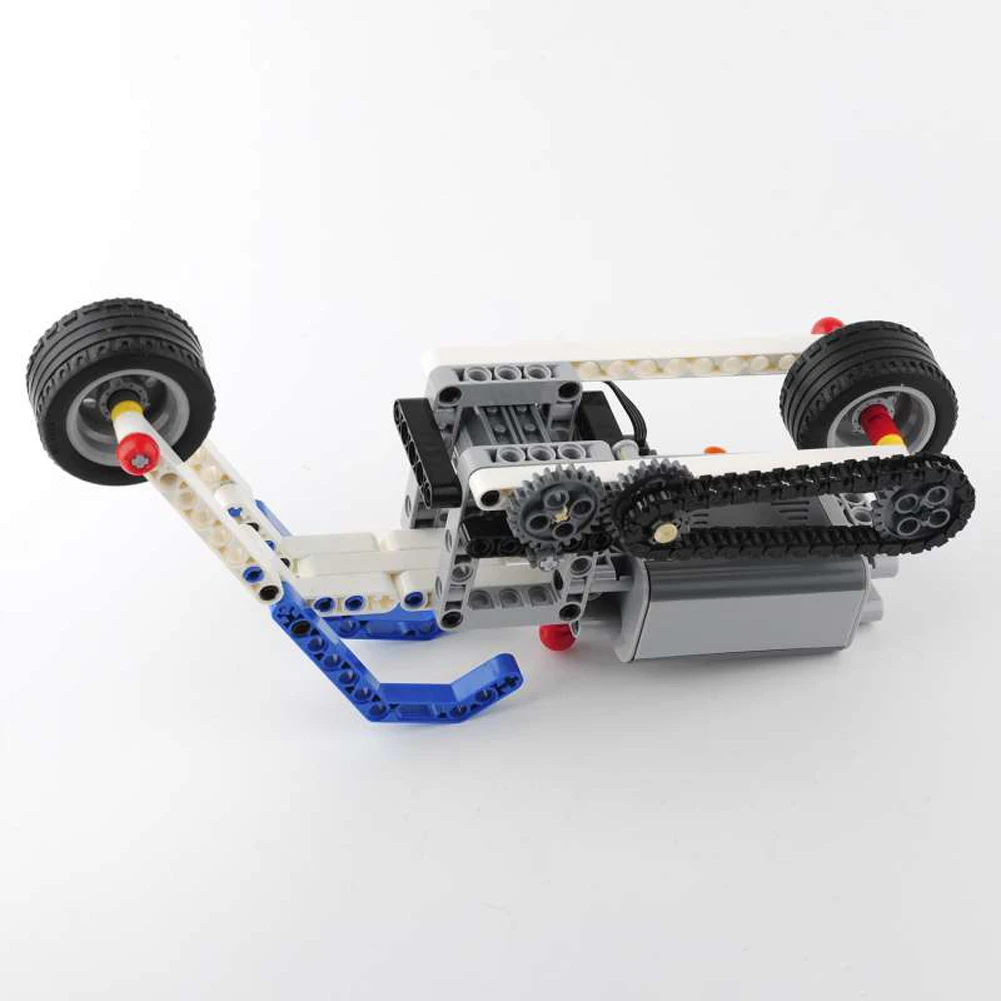 Technical MOC Motorcycle Set Bricks Kit AA Battery Box M Motor Compatible with legoeds Building Blocks 8883 8881 Power Group Toy