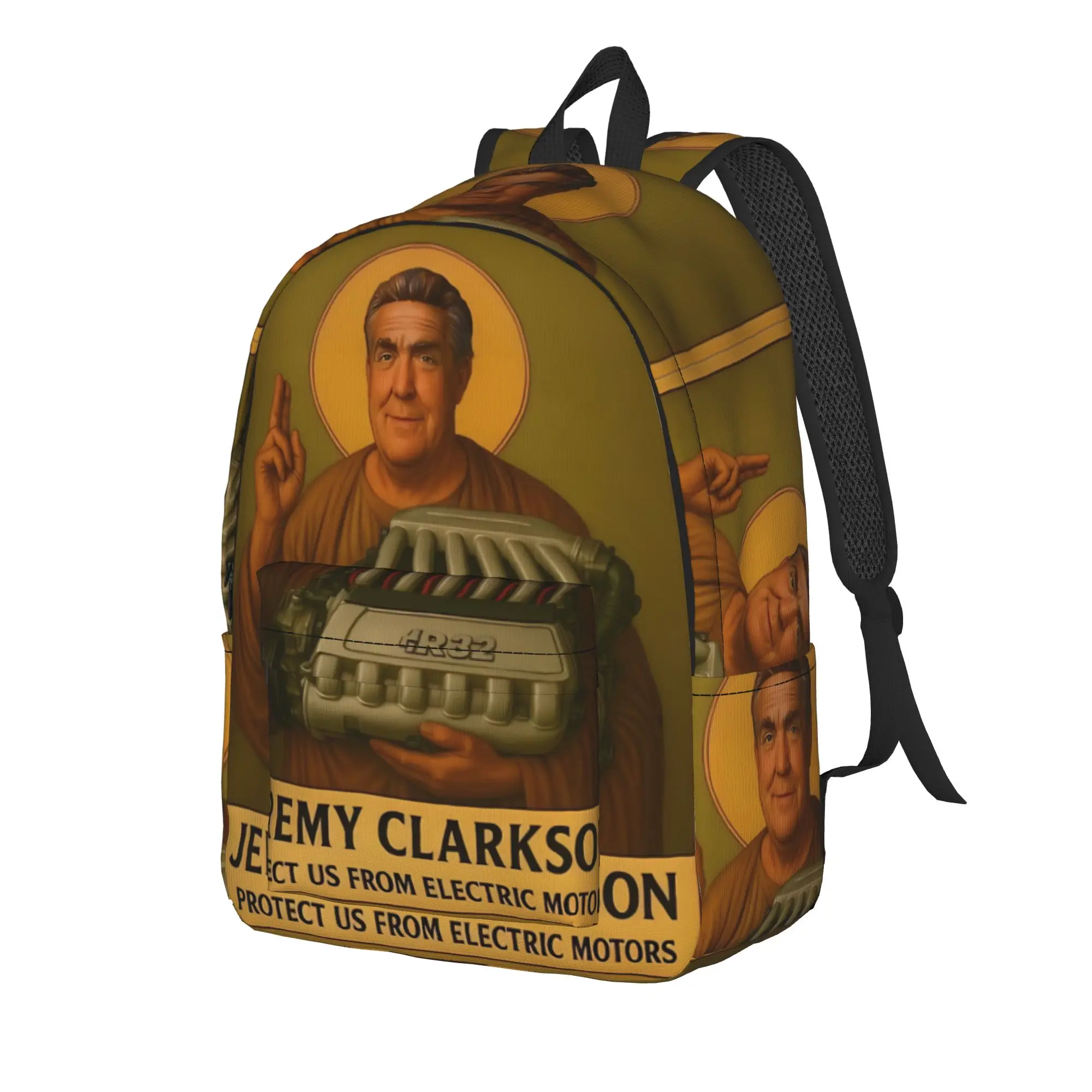 Jeremy Clarkson Protect us from Electric Motors Backpack Student Unisex  Large Backpacks Polyester High School Bags Rucksack