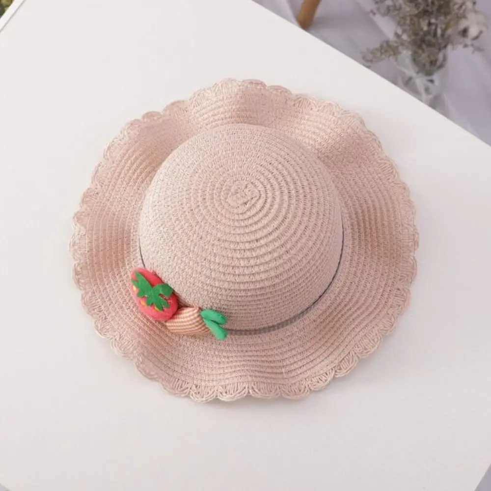 

Fashion 2-8 Years Sun Hat Cute Multiple Colors Girls Sun Hat Straw Hat Beach