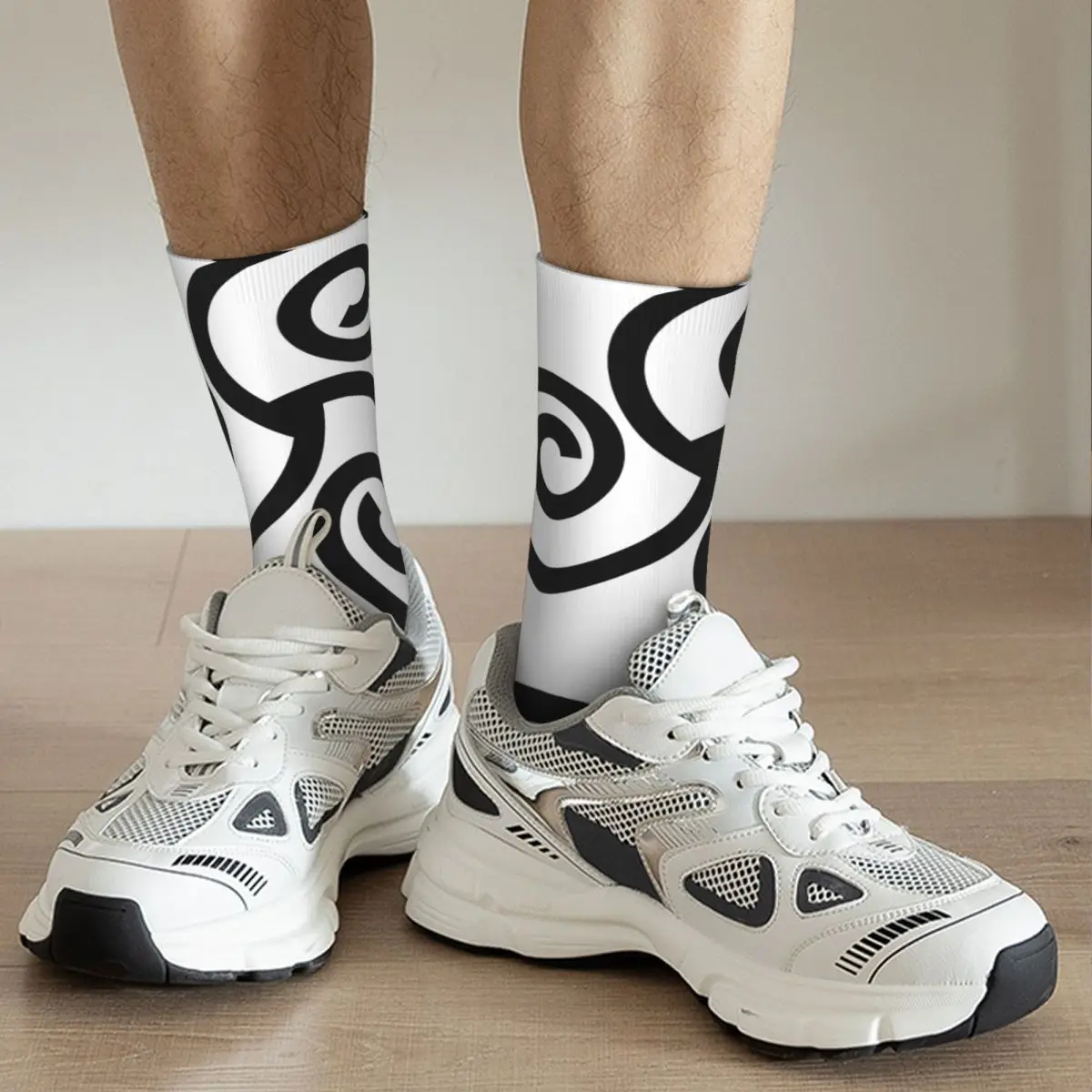 Celtic Triskelion Celts Symbole Socken ganzjährig lange Socken Zubehör für Männer Frau Geschenke