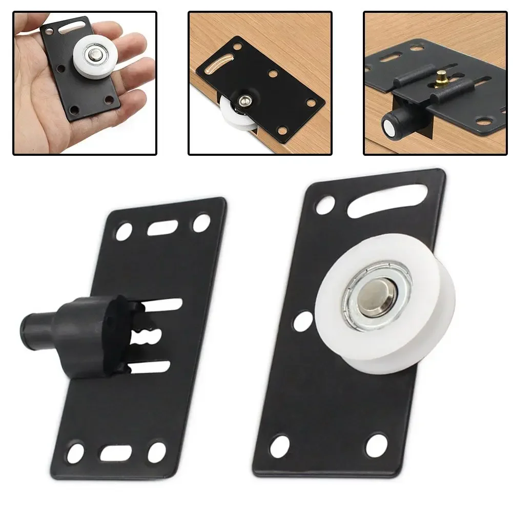 1pcs Wardrobe Pulley Home Sliding Door Pulley Wardrobe Cupboard Caster Silent Height Adjustable Furniture Hardware