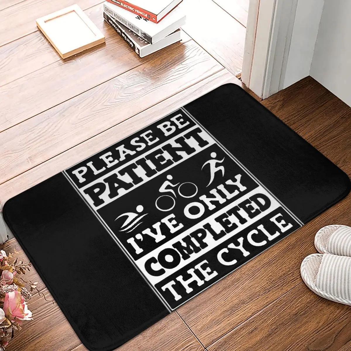Triathlon Swimming Cycling Running Doormat Kitchen Entrance Home Floor Mat Anti-slip Carpet Rug for Living room Footpad Mats