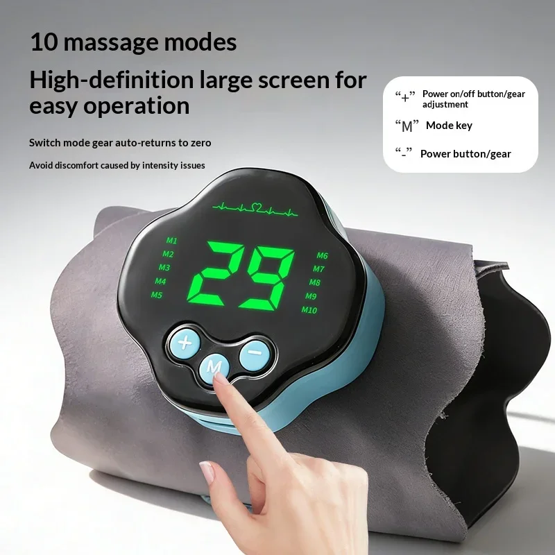 Cordless Wristband for Carpal Tunnel Muscle Fatigue Relief Belt 10 Modes 29 Levels EMS Microcurrent Wrist Guard Hand Massager