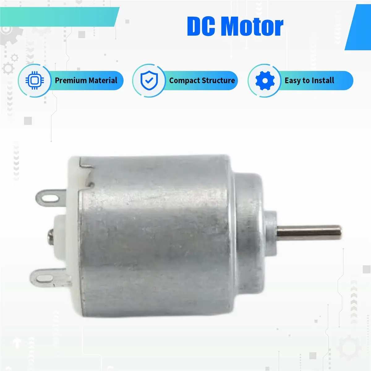 ABLG & 6-12V 3000 RPM Cylindrical DC Shaft Motor for Smart Cars