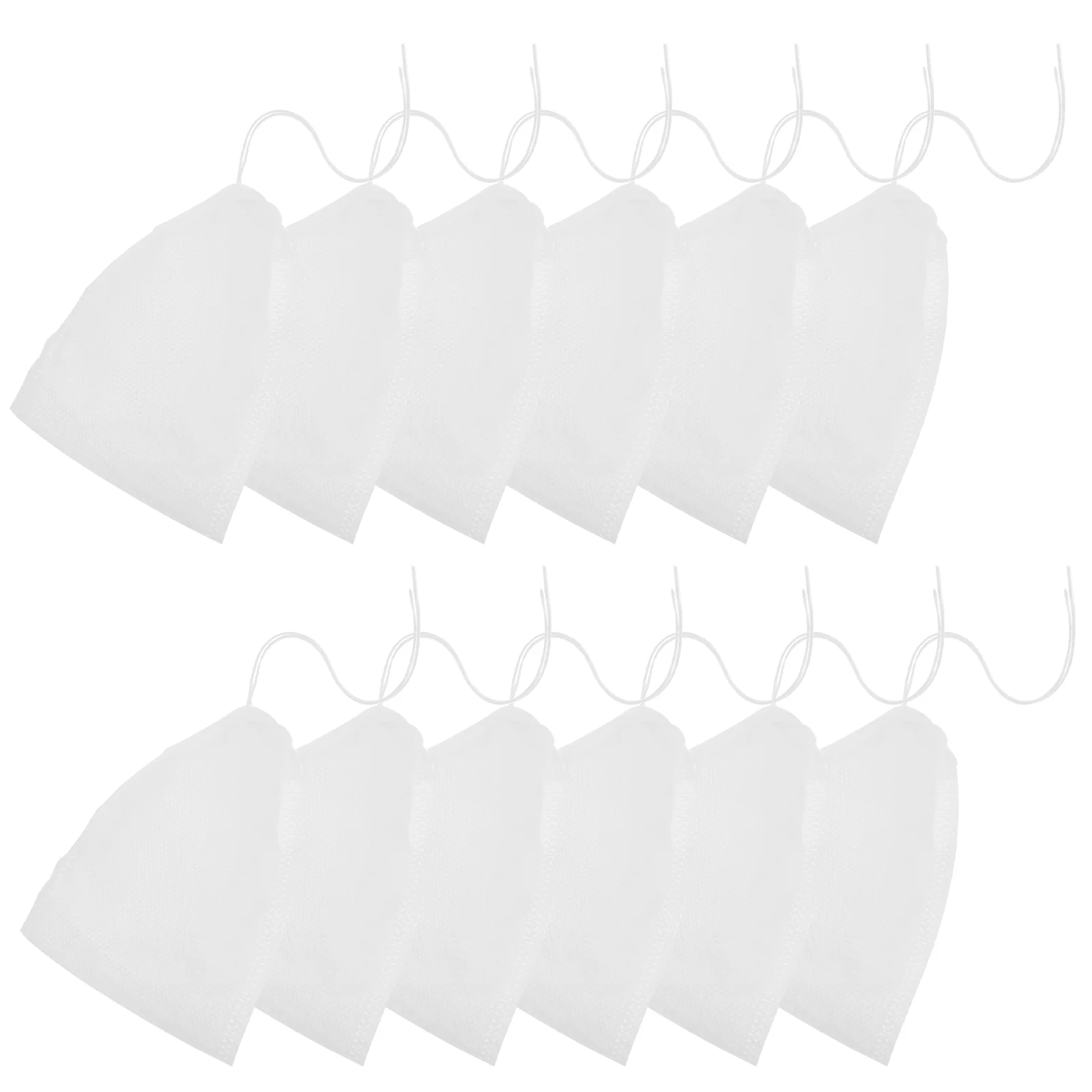 100 Pcs Drawstring Bag Reusable Tea Filter Bags Aromatherapy Spice for Straining Strainer Numb