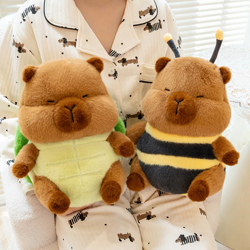 

Kawaii Bee Capybara Plush Toys Simulation Capibara Cute Tortoise Dolls Stuffed Animals Soft Doll Plush Kids Birthday Gifts