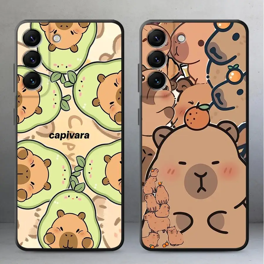 Colorful Capybara Phone Cover Case for Samsung Galaxy A57 A53 A35 A73 A51 A24 A52 A36 A32 A26 A25 A55 A37 A22 A23 A72 A71