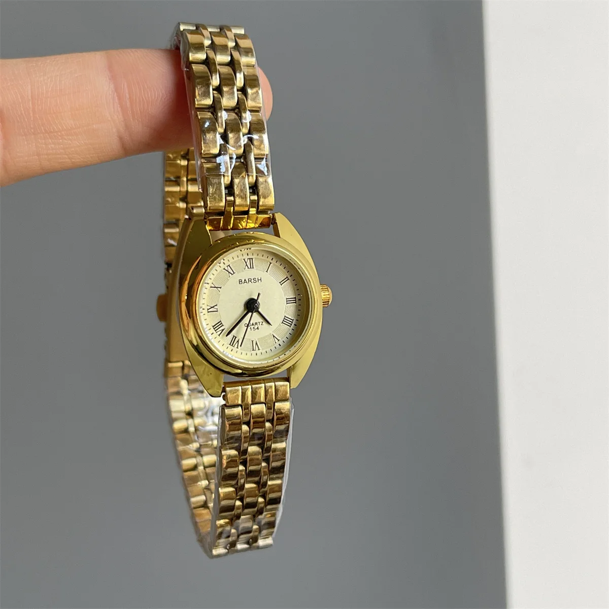 Luksusowy zegarek damski z miniaturowym mechanizmem kwarcowym, w stylu retro, elegancki, modny, studencki, prosty, z małym tarczą, idealny na prezent dla kobiet, oryginalny prezent.