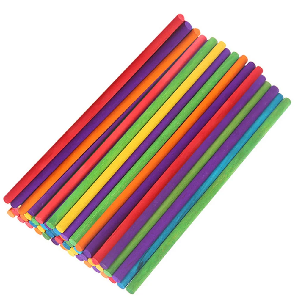 50 Pcs Beginner Instruments Tools Rhythm Sticks Wood Musical Rod for Replacement Wooden Drum Child