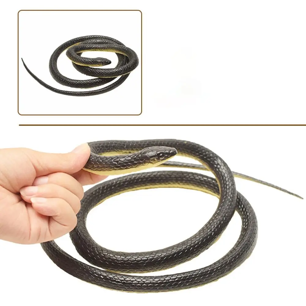 Large 1.23m Realistic Snake Teasing Friends Lifelike Artificial Serpent Funny Rubber Simulation Anaconda Outdoor