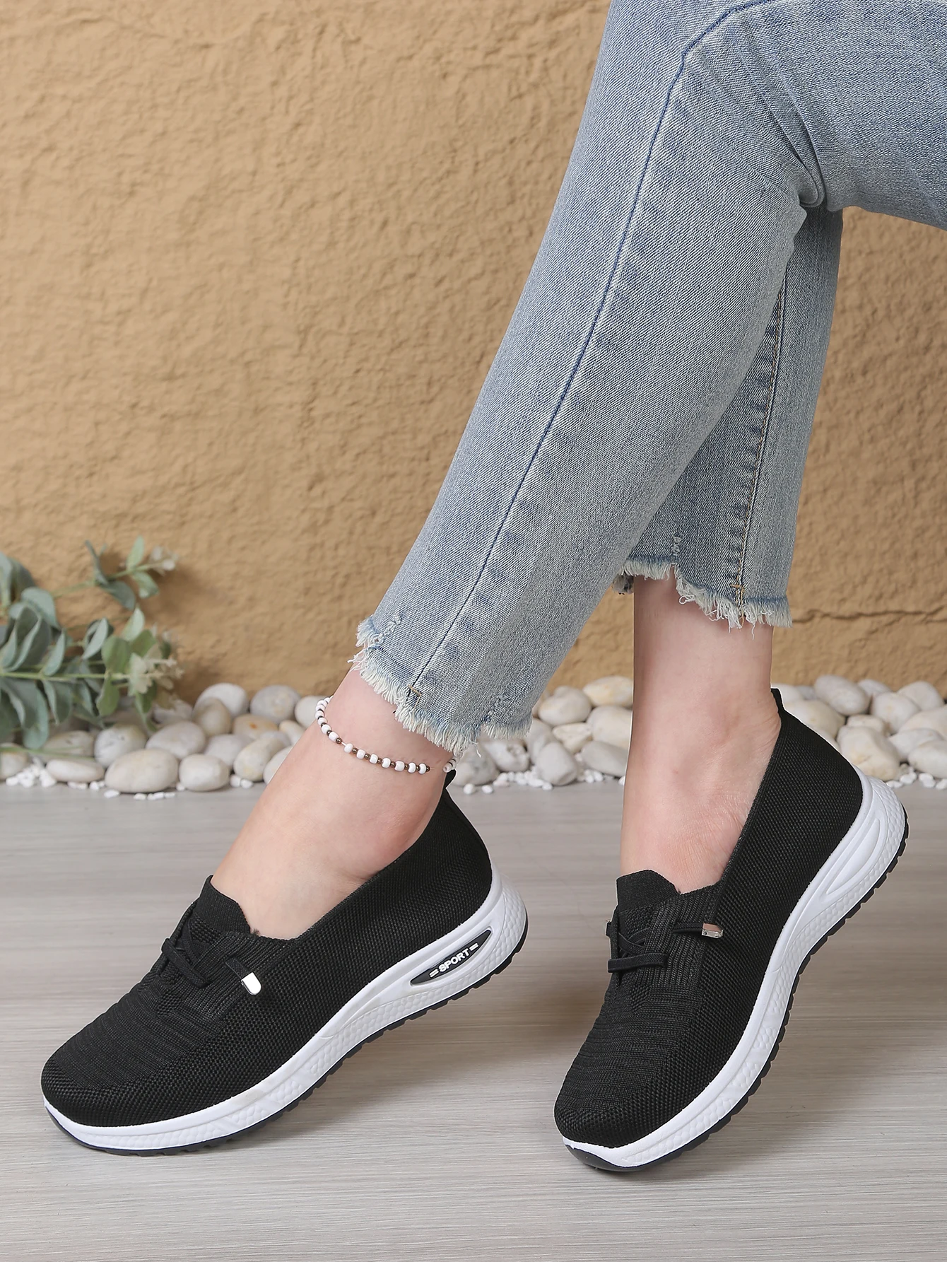 Atmungsaktive Slip-On-Walkingschuhe für Damen, leichte, bequeme Freizeitsneaker, weiche Sohle für ältere Menschen und ganztägiges Tragen – Detail 13
