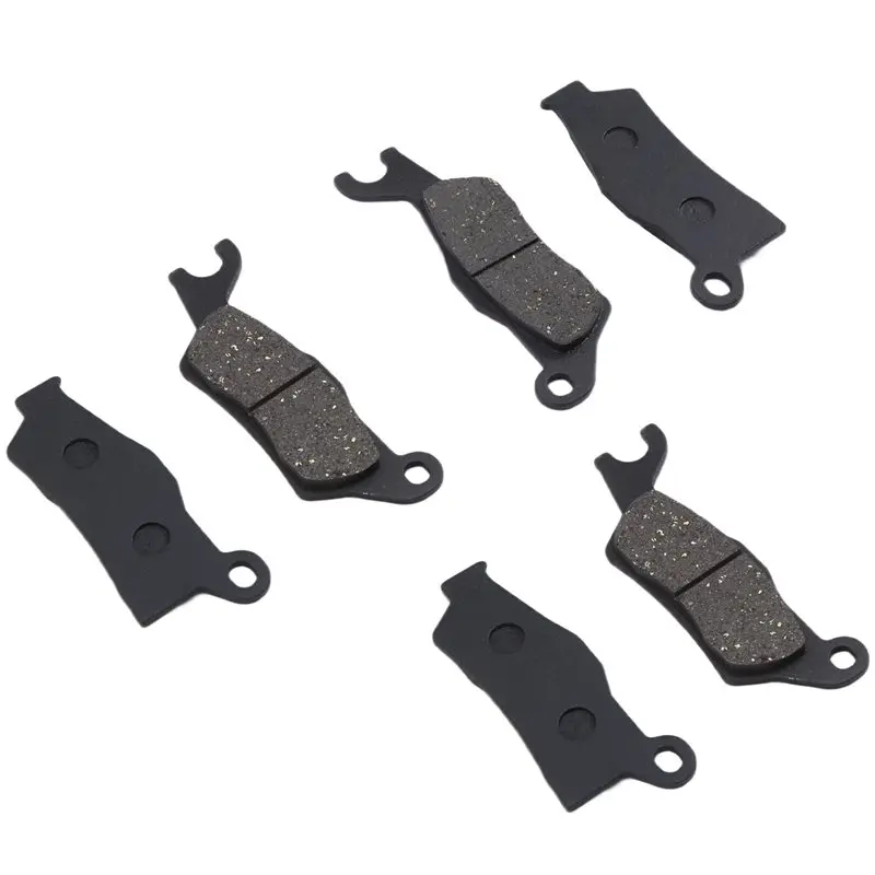 A99F-Brake Pad Set 6Pcs For Motorcycle Front/Rear 705601014 705601015 For Can Am 570/570L/570 MAX 16-23 500/500 MAX 13-16