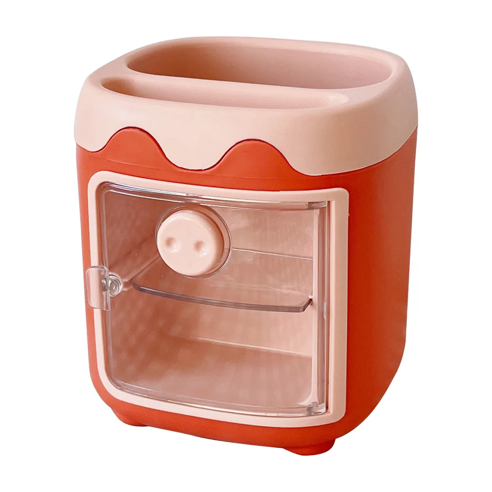 MINKYS Kawaii Piggy Storage Box Pen Holder Bedroom Washroom Organizer Box School Office Stationery