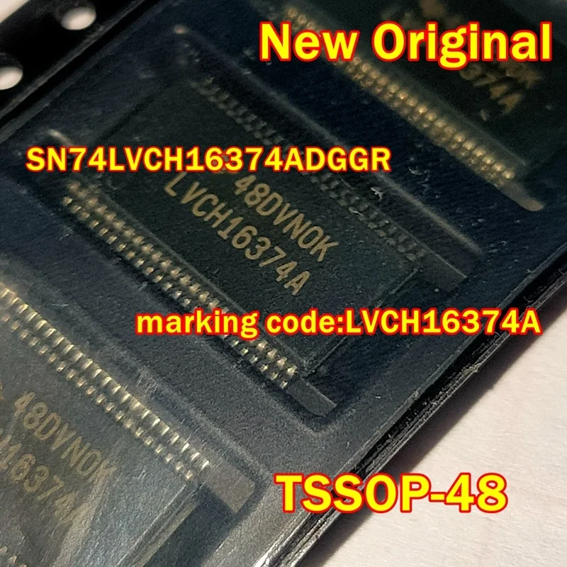 1pcs to 100pcs SN74LVCH16374ADGGR TSSOP-48 New Original marking code:LVCH16374A D-type triggers have three-state output