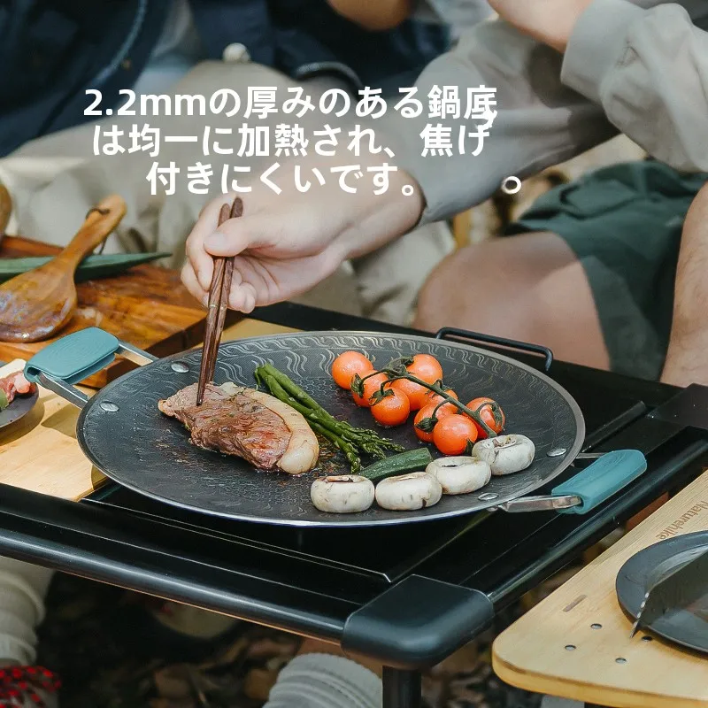 stainless-steel-bbq-grill-pan-camping-outdoor-picnic-cooking-dish-large-size-caserole-dish-for-camping-use