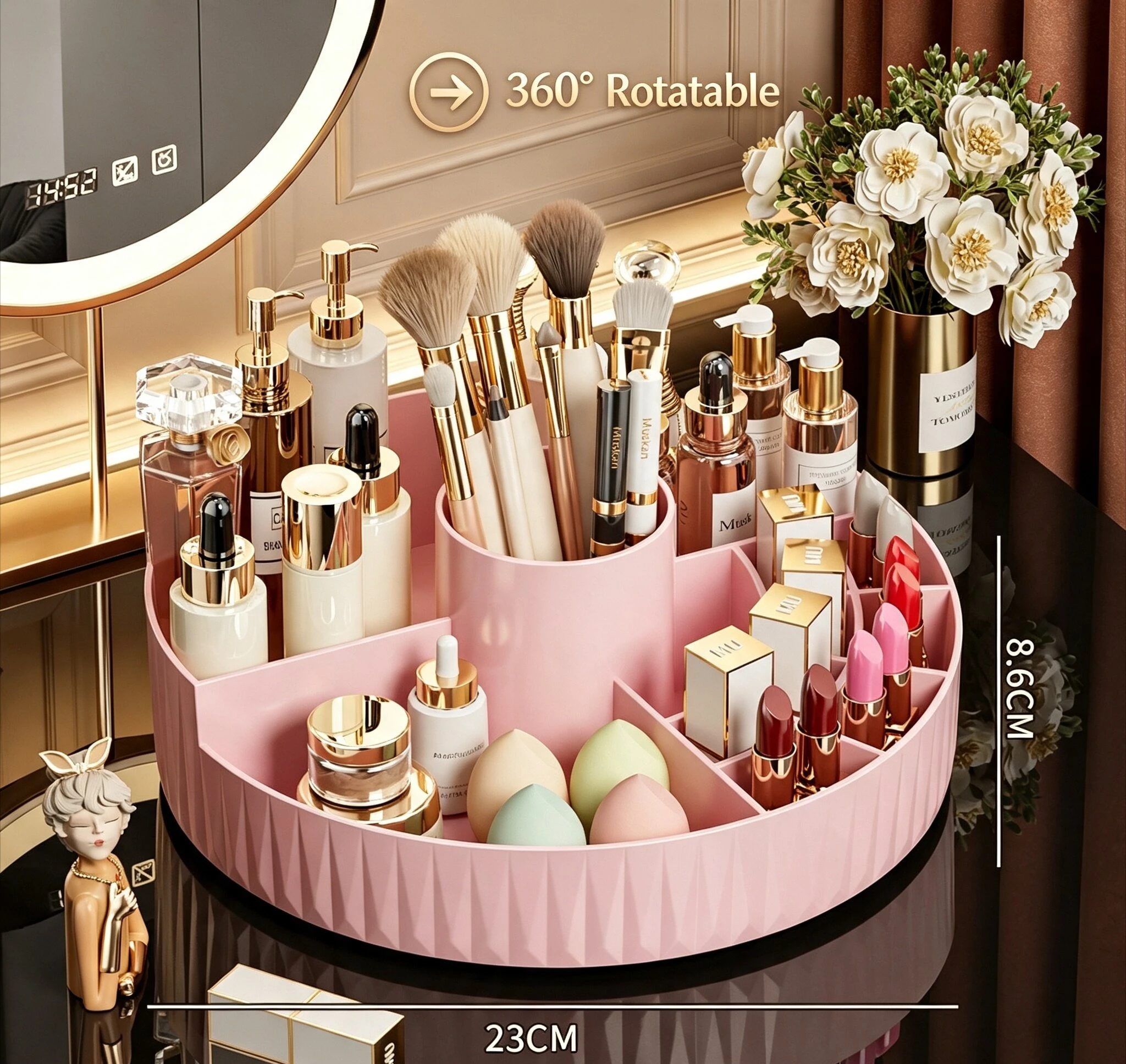 Organizer Girevole Multicompar - Skincare B Erl recensione e prezzo