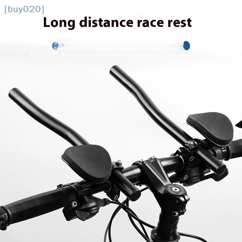 

1Pair Bike Rest Handlebar Aero Bars For Cycling Triathlon Time Trial Tri Bars Aluminium Alloy Road Bicycle Handle