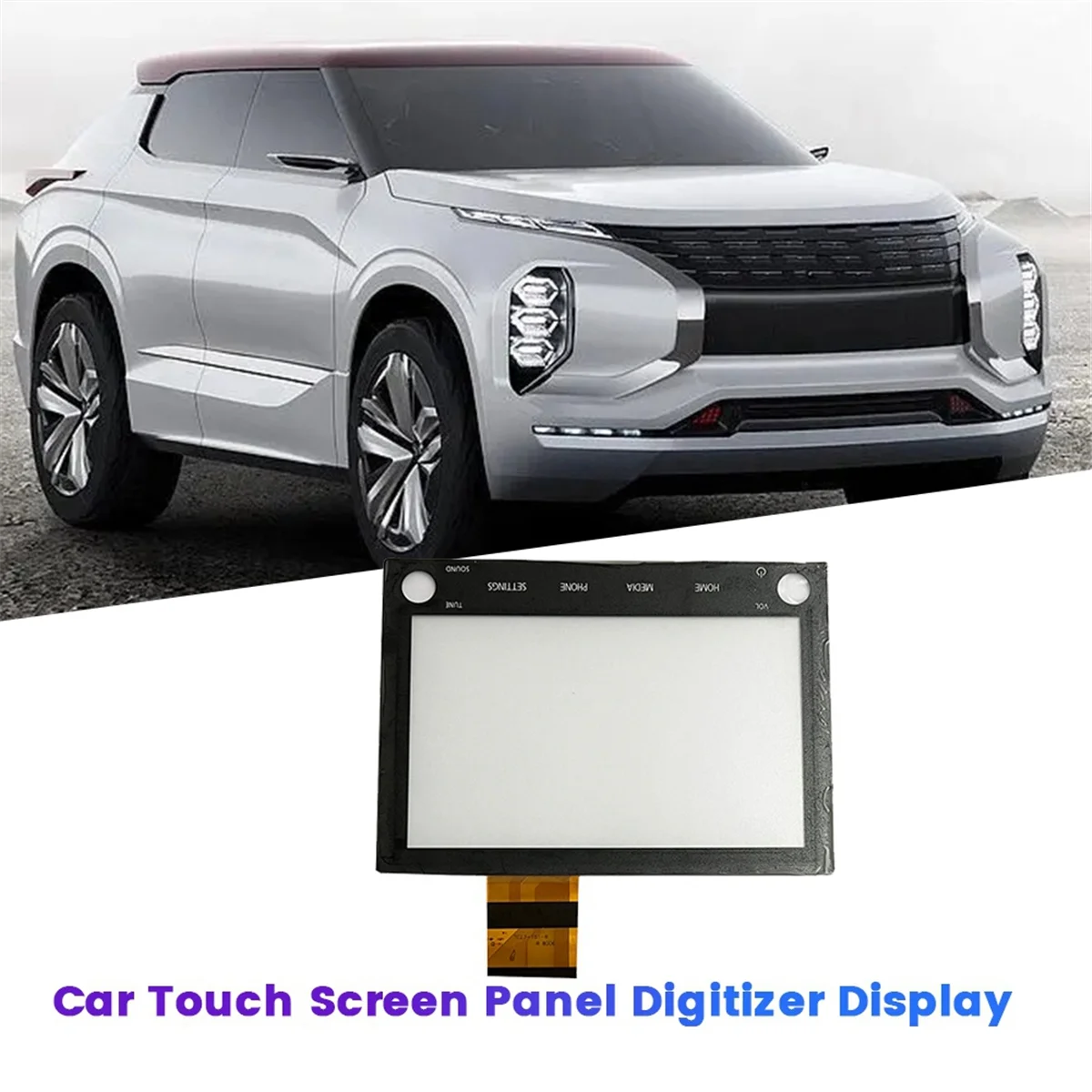 Car Touch Screen Panel Digitizer Display for Mitsubishi Outlander Sport SE 2020 2021 8740A076 3AP578 SNR-201 9X267521