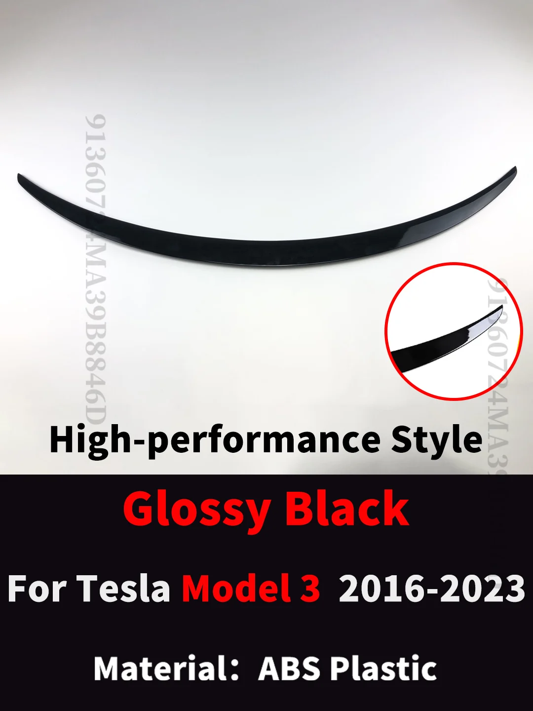 3 Glossy Black