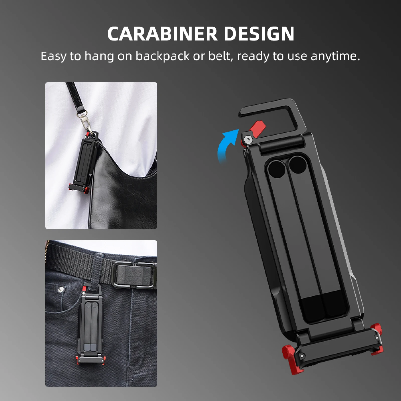 

Camera Tripod for DJI OSMO ACTION 5PRO/4/3, Magnetic Quick Release Adapter Mounting Clip with Climbing Hook​