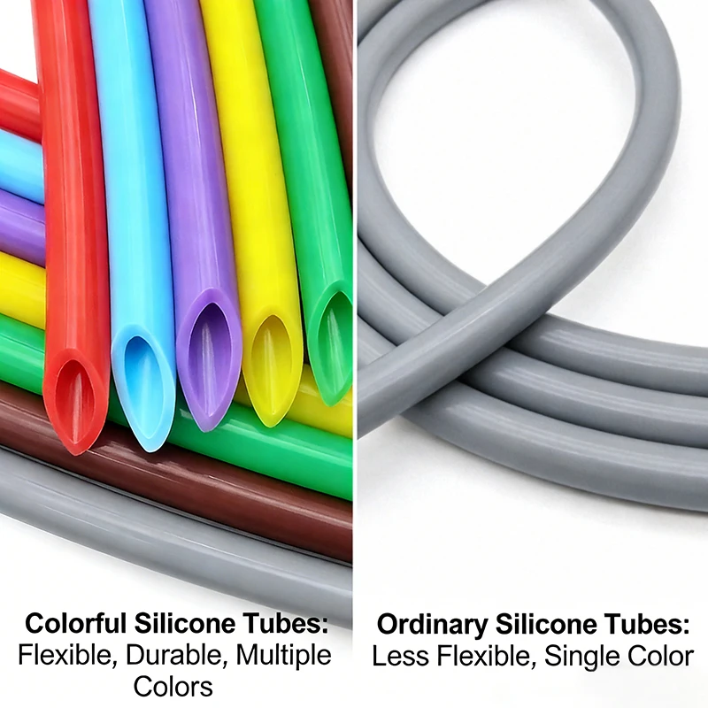 ID6mm OD10mm Food Grade Silicone Tubing Flexible Anti-Aging Leakproof Pressure Resistant Home Plumbing Water Hose