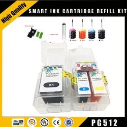 Einkshop PG512 CL513 512XL 513XL  for Canon pg 512 cl 513  Pixma mp230 mp250 MP240 MP270 printer Smart Ink Cartridge Refill Kit