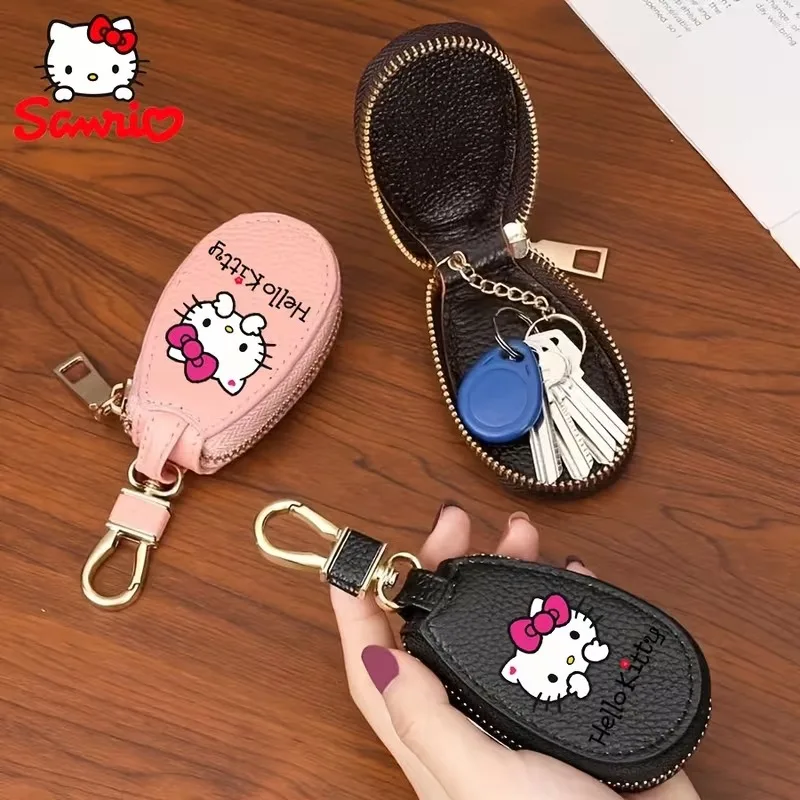 Kitty Cartoon Multifunctional and Convenient Carry, Unisex Fashion Car Key Storage Bag, Anime Hello Girl Gift Wholesale Kawaii