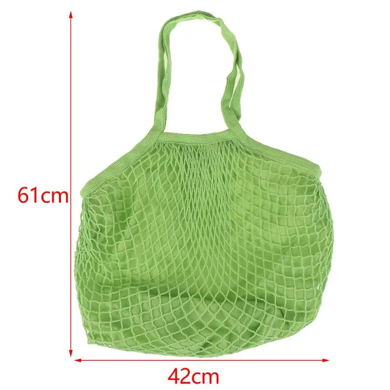Strapazierfähige Baumwoll-Einkaufstaschen, Netz-Seil-Organizer-Handtasche, tragbare atmungsaktive Netz-Seiltasche zur Aufbewahrung von Obst und Gemüse – Detail 7