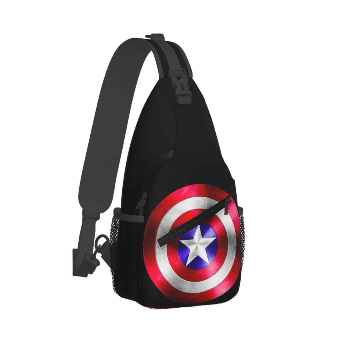 Custom Captain America Backpack Shield Superhero For Traveling Bags Shoulder Crossbody Chest Backpack Sling Crossbody Backpack