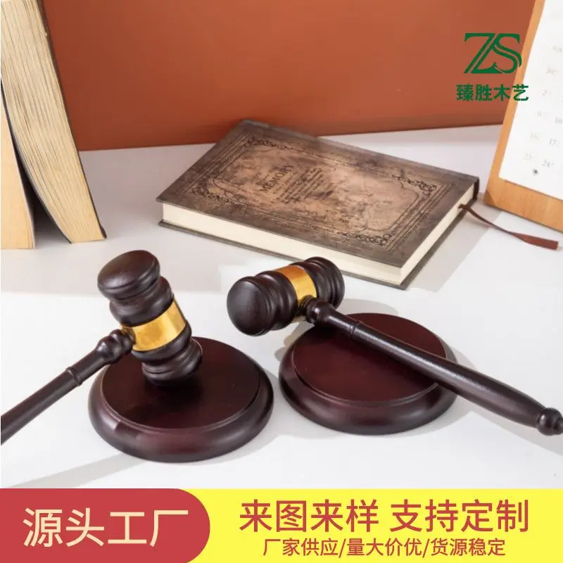 Judge Hammering Role Play Tabletop Game Reasoning Court Selling Hammer Small Hammer Gavel Woodworking Hammer Children Grab Week