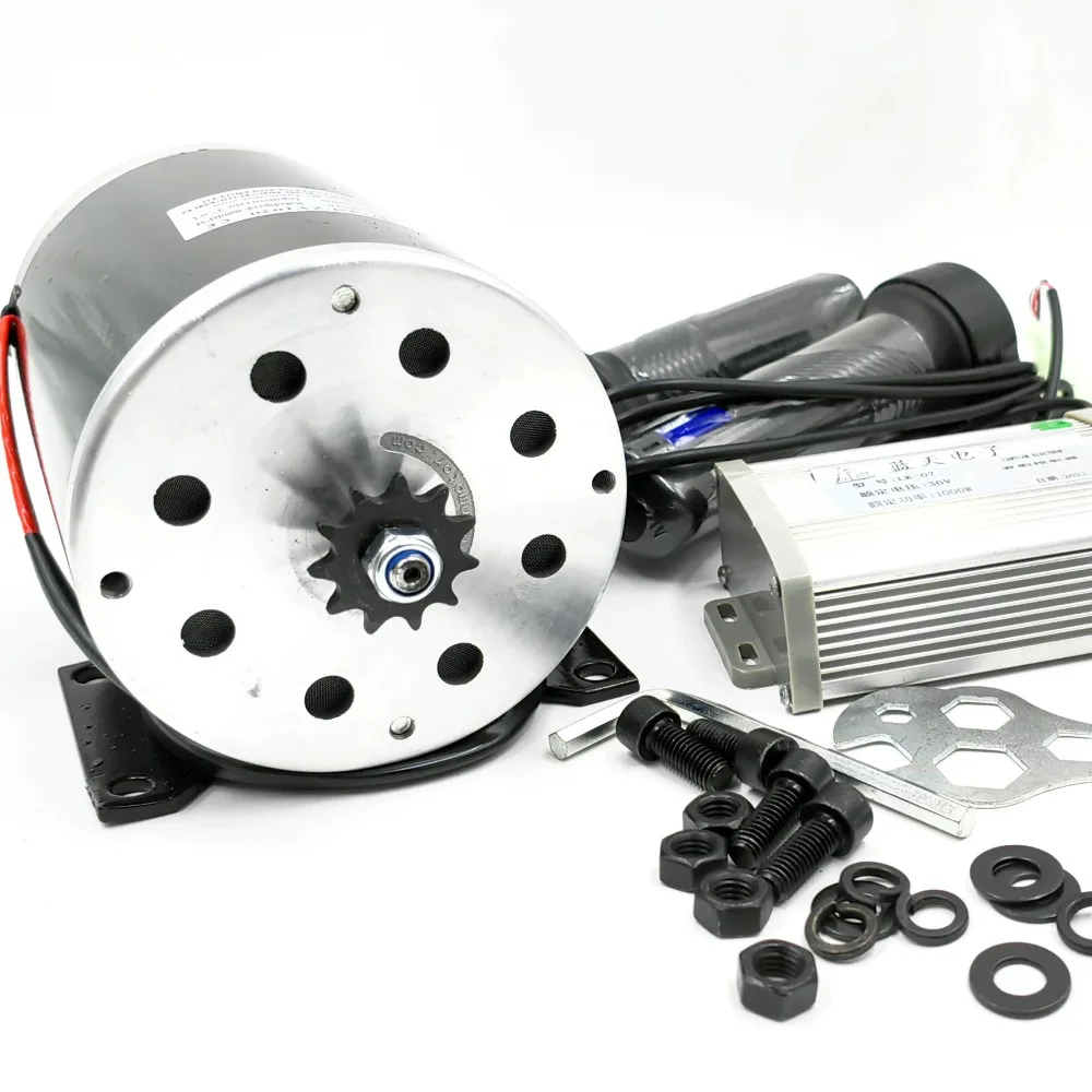 36V 48V 1000W Electric Motor 3000RPM Go-Kart With  Brushed DC Motor Rated Speed Brushless Motor Chain Drive 25H-11T