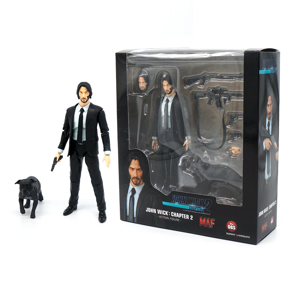جديد مافيكس 085 جون ويك الفصل 2 عمل الشكل المنقولة الحلي البلاستيكية جمع جونثان الفتيل الماس أرقام نموذج اللعب الهدايا #1