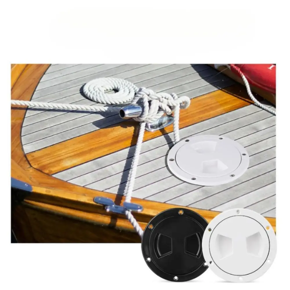 

For Marine Round Deck Inspection Access White Plastic Hatch Cover 5Inch Sealing Cover Inspection Plate Outdoor Water Sport