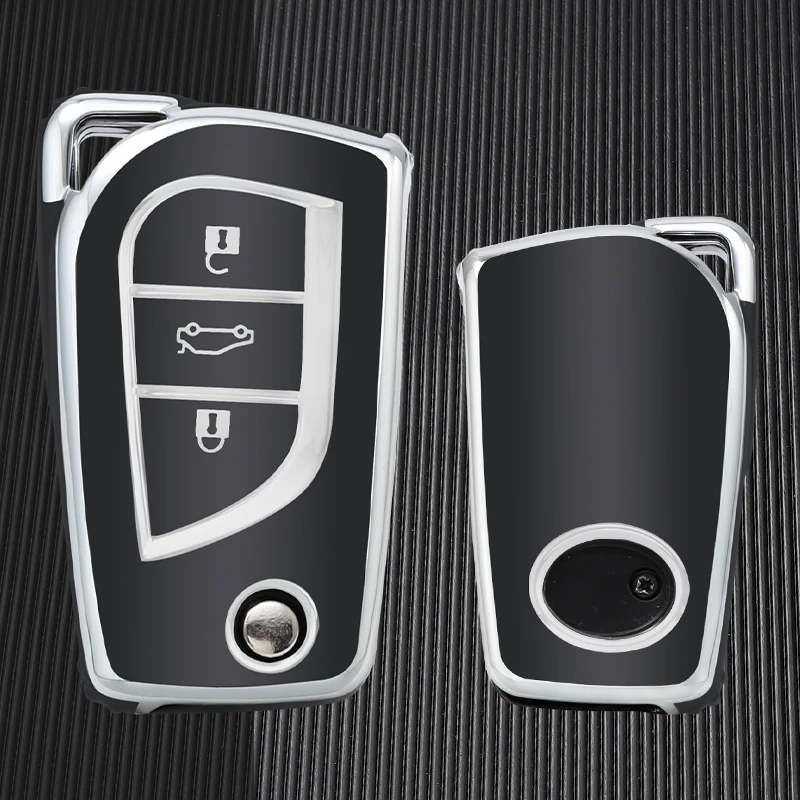 For Toyota Camry RAV4 Forturner Hilux Auris Corolla Avensis Verso Yaris Aygo Scion TC Car Remote Key Case Cover Shell