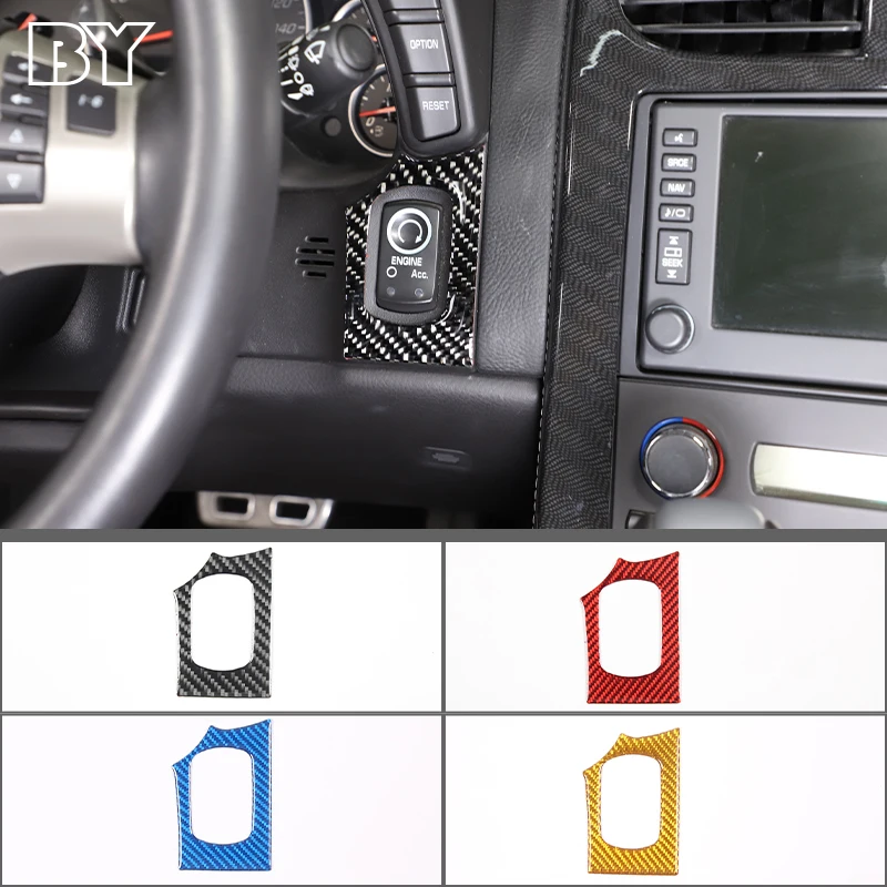 

Car Ignition Switch Ring Sticker Decoration For Chevrolet Corvette C6 2005-2013 Soft Carbon Fiber Car Accessories