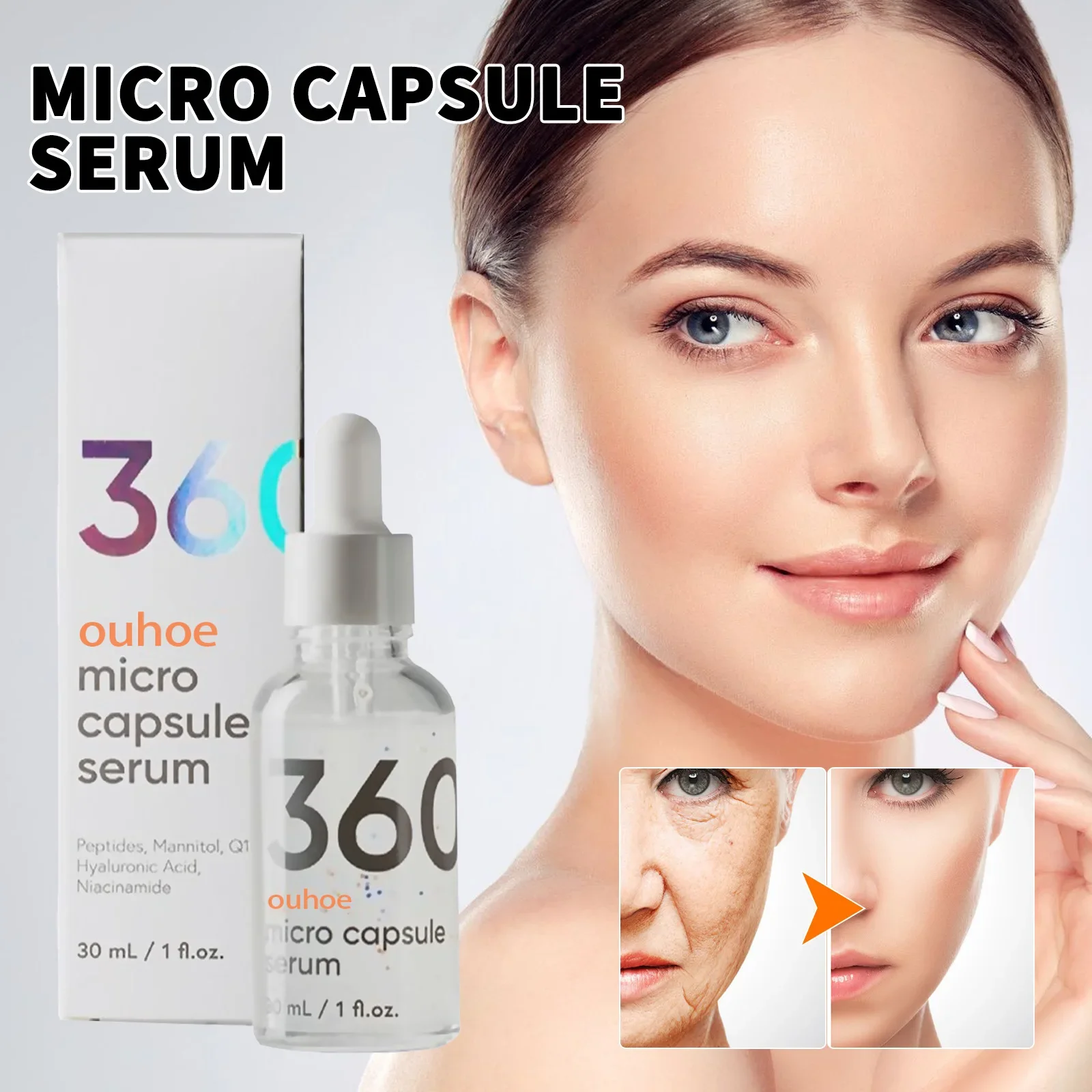 

Moisturizing Repair Capsule Essence Moisturizing, Anti-Wrinkle, Reducing Fine Neck Lines, Firming and BrighTening Skin Essence